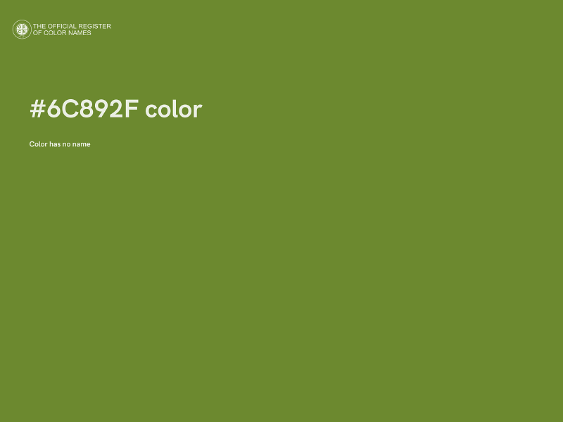 #6C892F color image