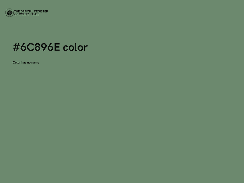 #6C896E color image