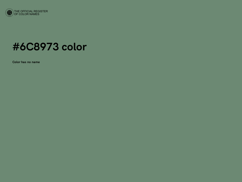 #6C8973 color image