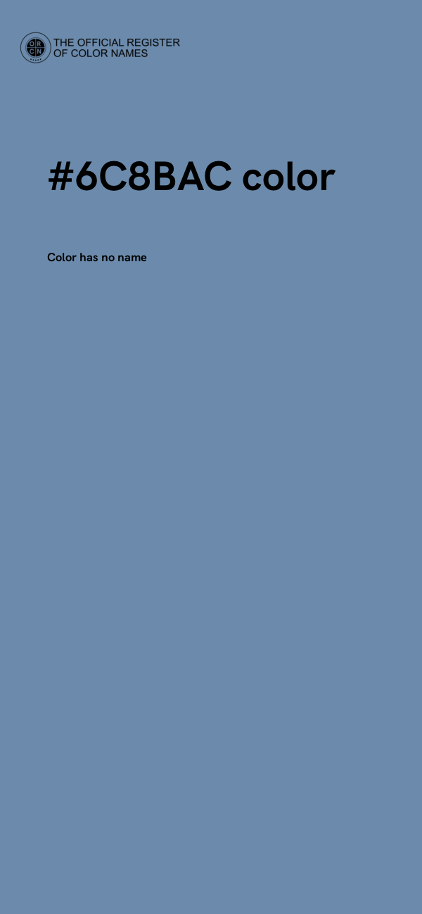 #6C8BAC color image