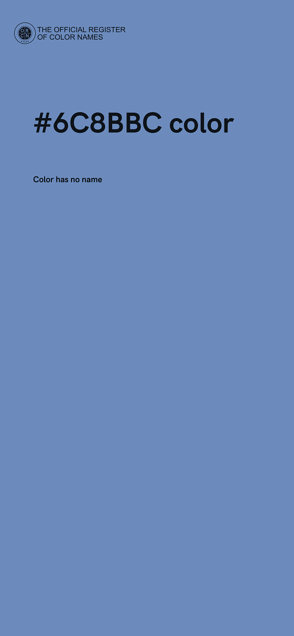 #6C8BBC color image