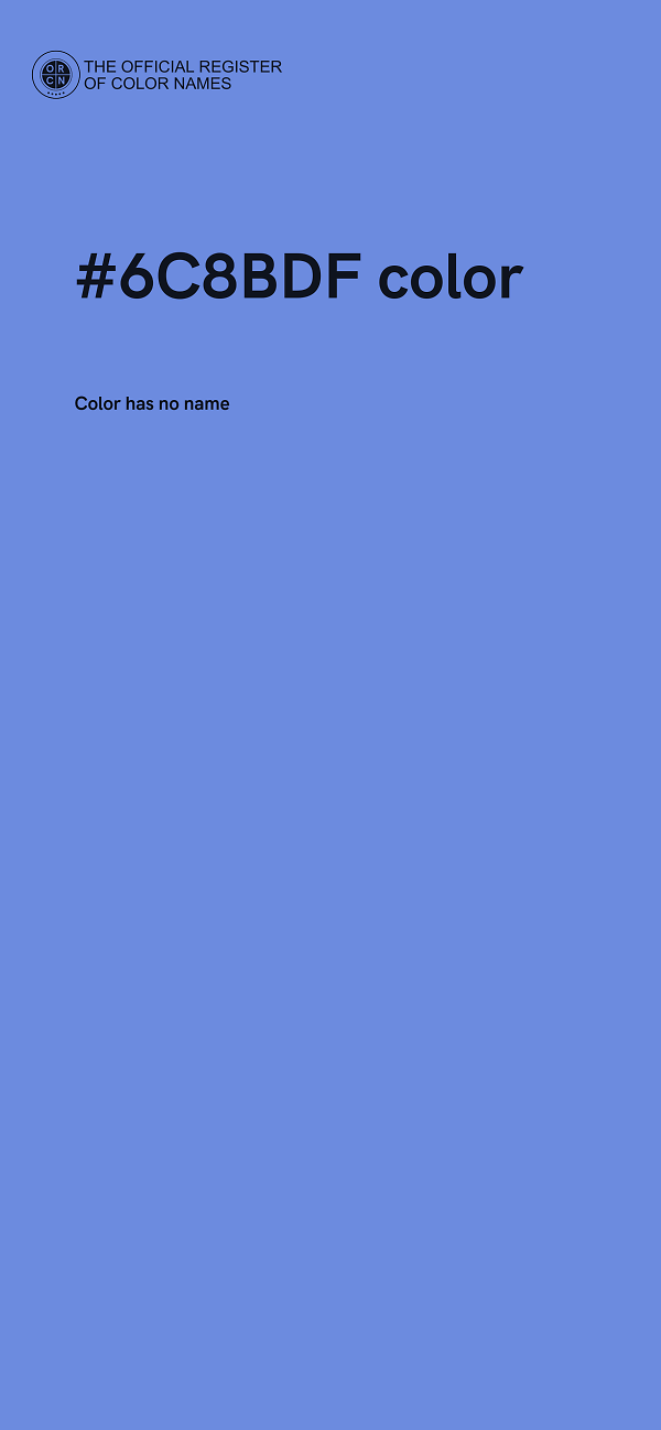 #6C8BDF color image