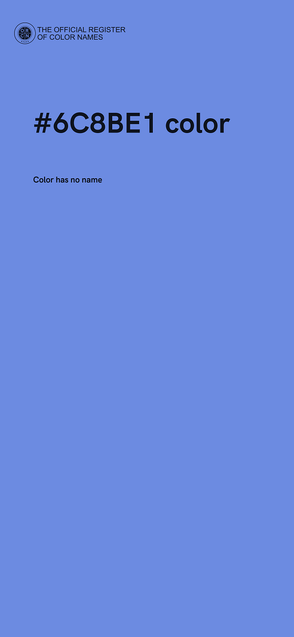 #6C8BE1 color image