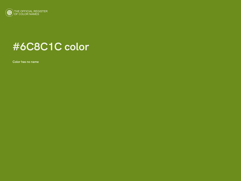 #6C8C1C color image