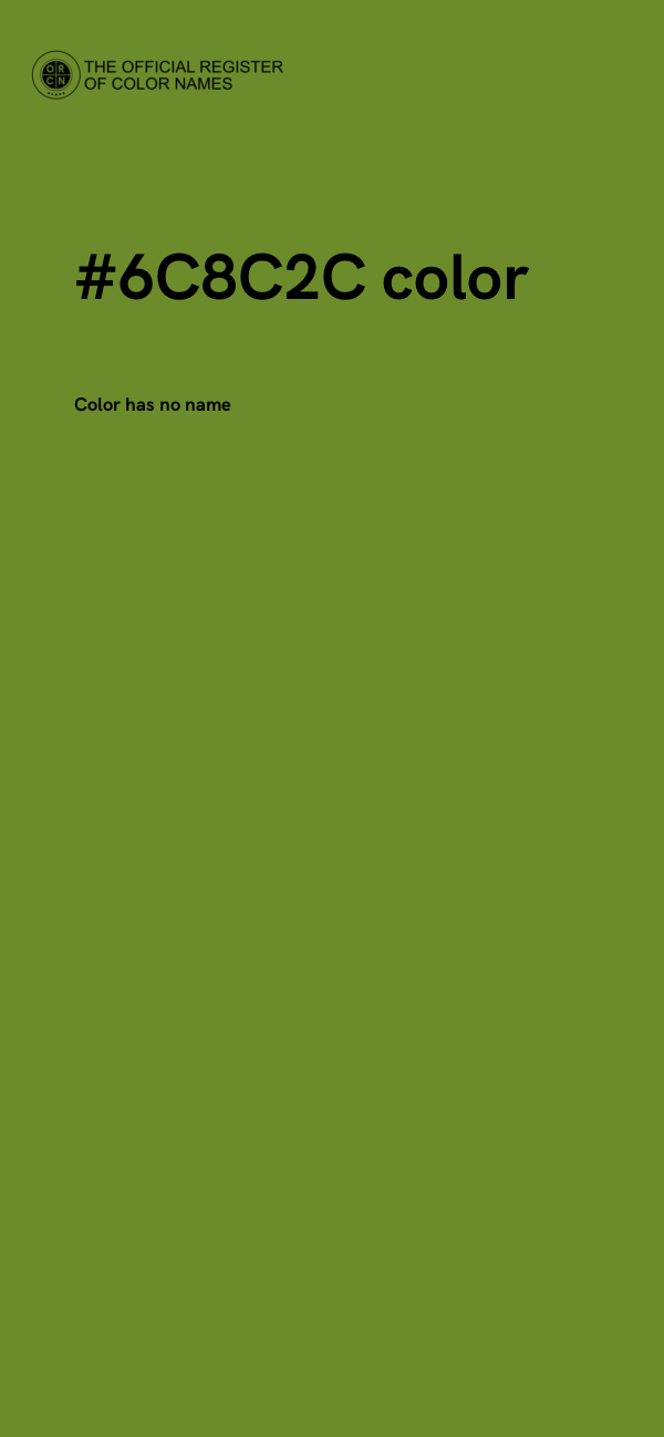 #6C8C2C color image