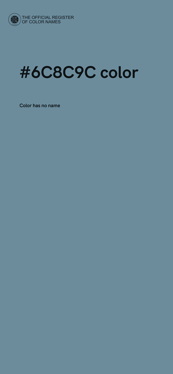 #6C8C9C color image