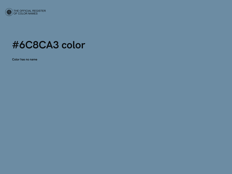 #6C8CA3 color image