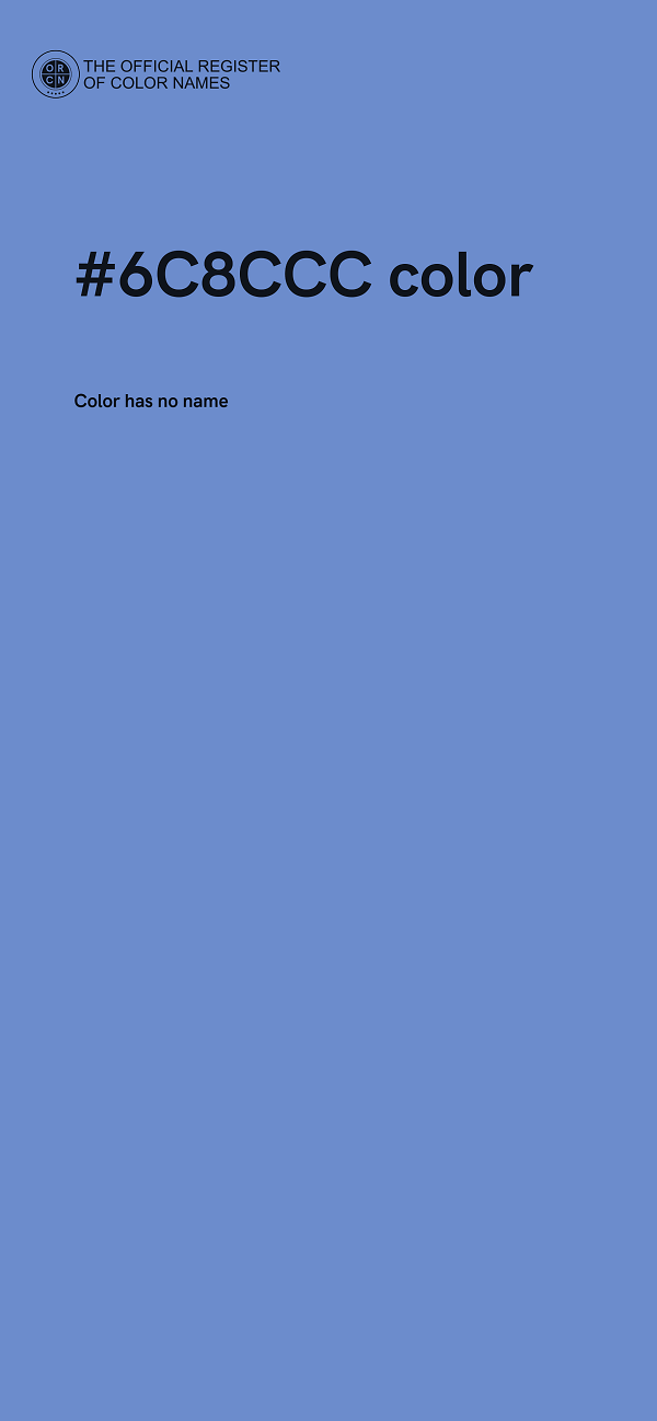 #6C8CCC color image