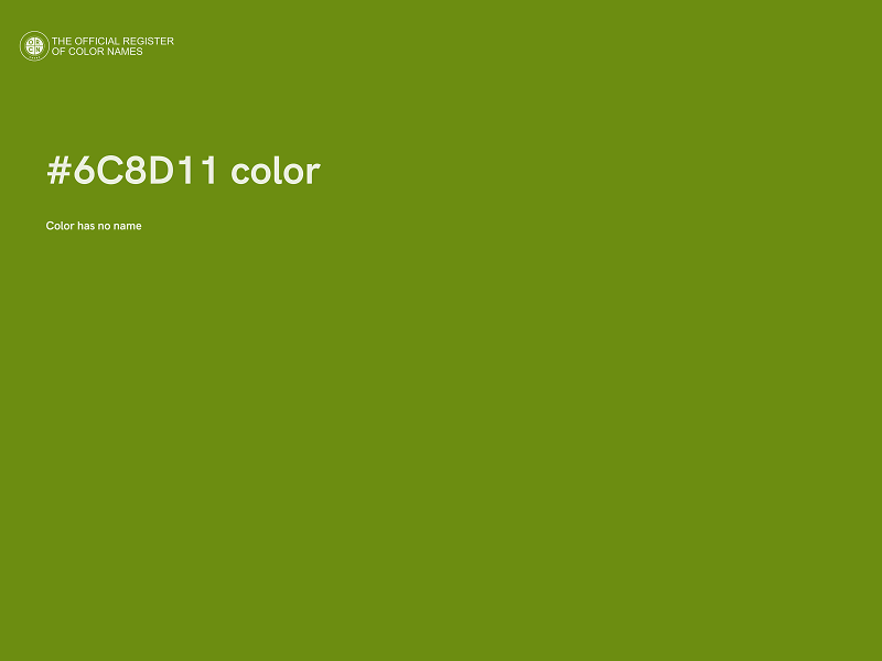 #6C8D11 color image