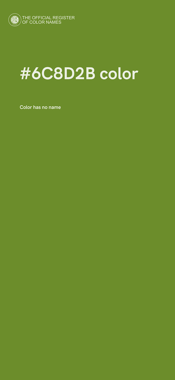 #6C8D2B color image