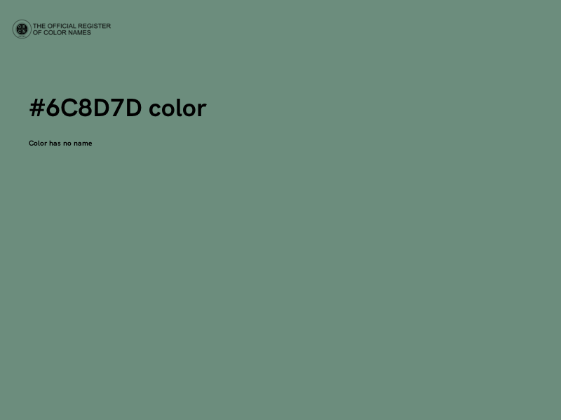 #6C8D7D color image