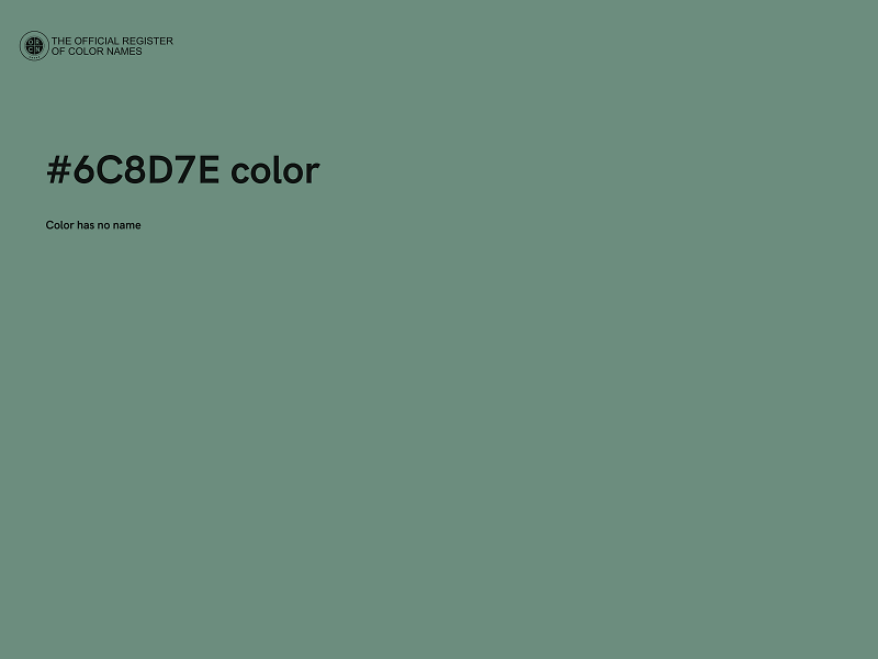 #6C8D7E color image