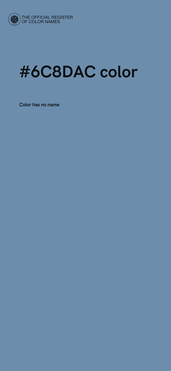 #6C8DAC color image