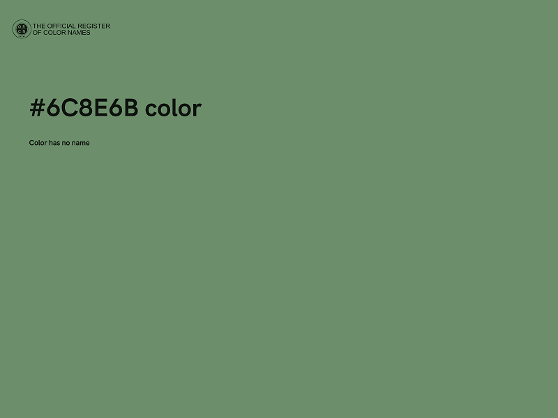 #6C8E6B color image