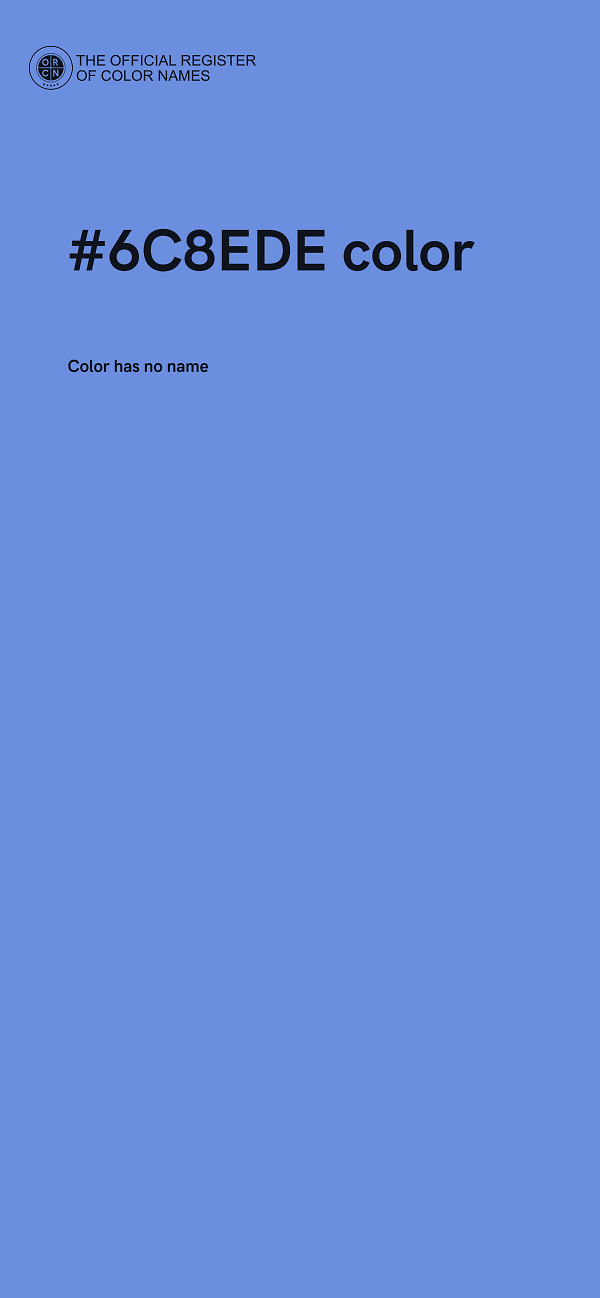 #6C8EDE color image