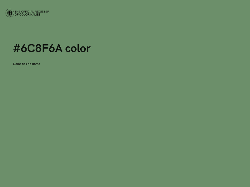 #6C8F6A color image