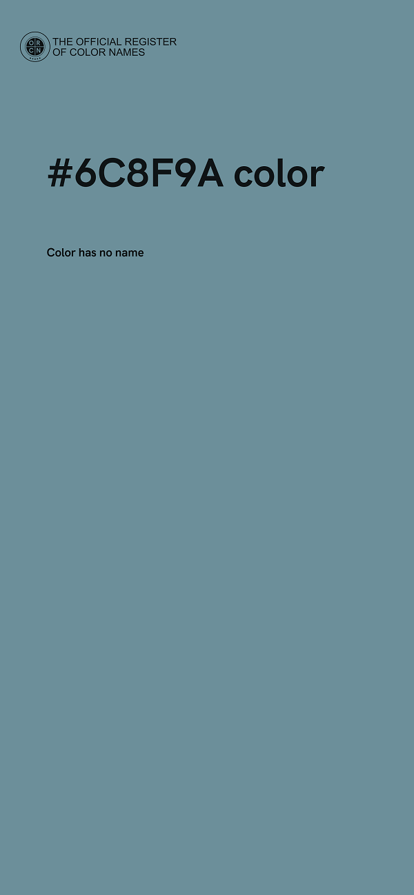#6C8F9A color image