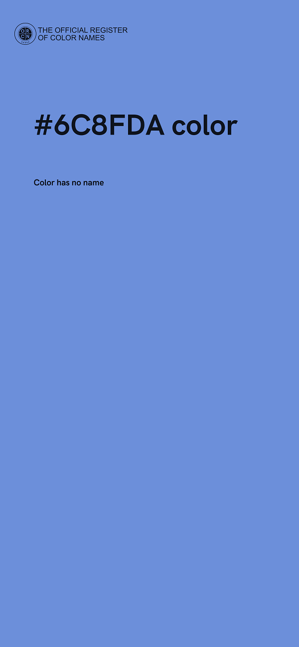 #6C8FDA color image