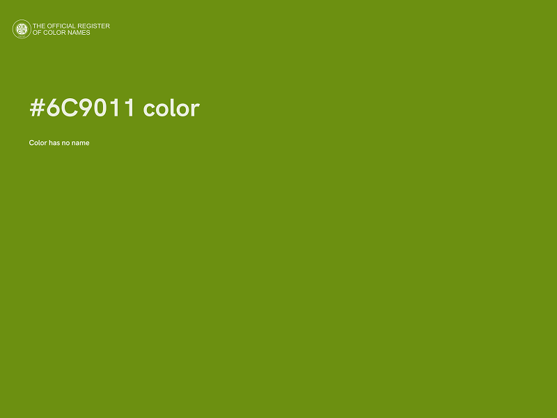 #6C9011 color image