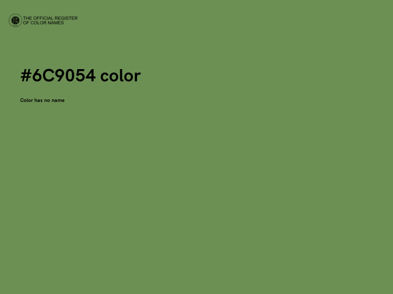 #6C9054 color image