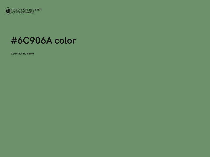 #6C906A color image