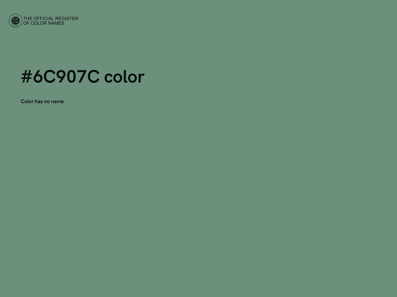 #6C907C color image