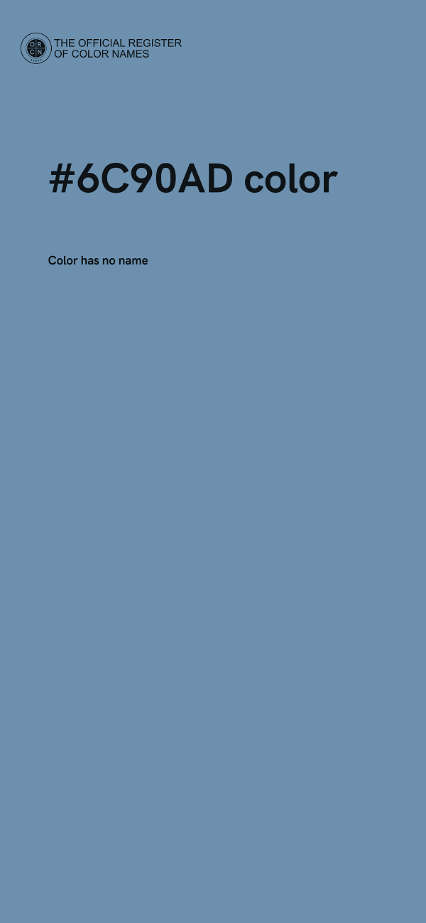 #6C90AD color image