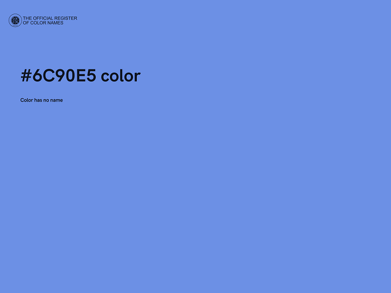 #6C90E5 color image