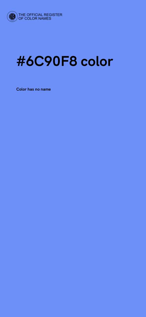 #6C90F8 color image