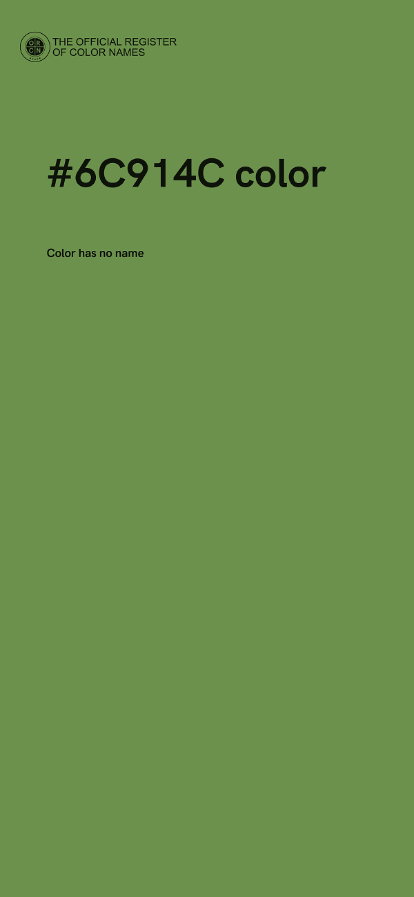 #6C914C color image