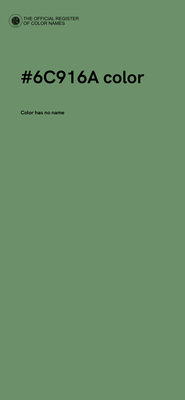 #6C916A color image