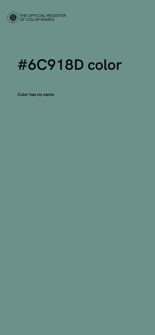 #6C918D color image