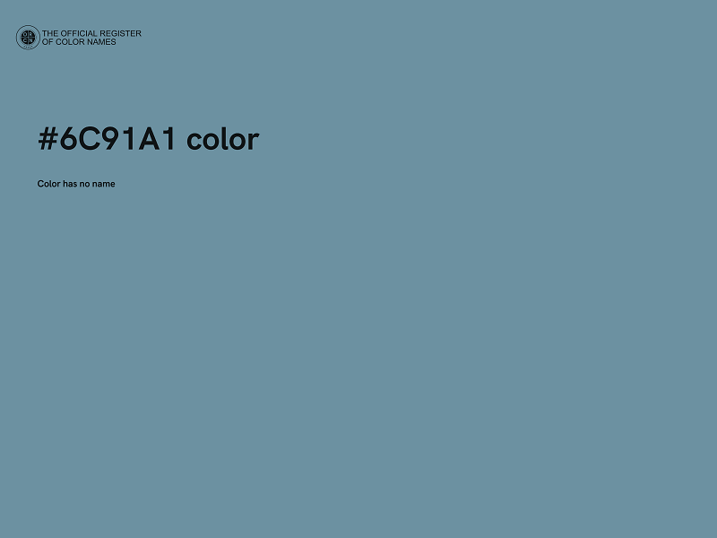 #6C91A1 color image