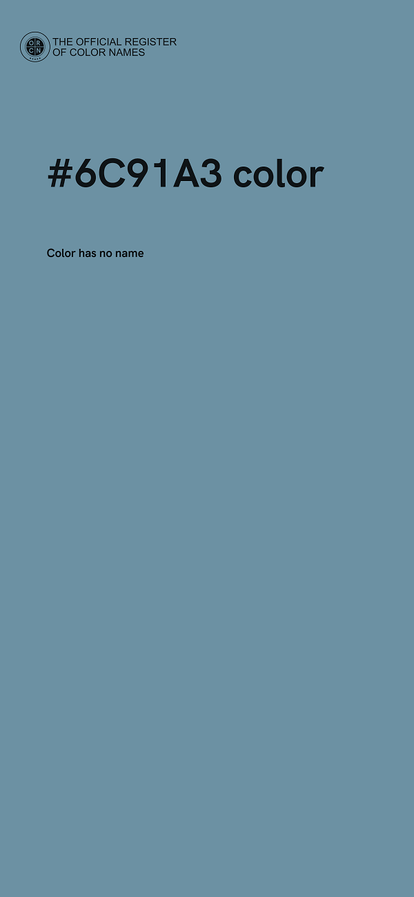 #6C91A3 color image