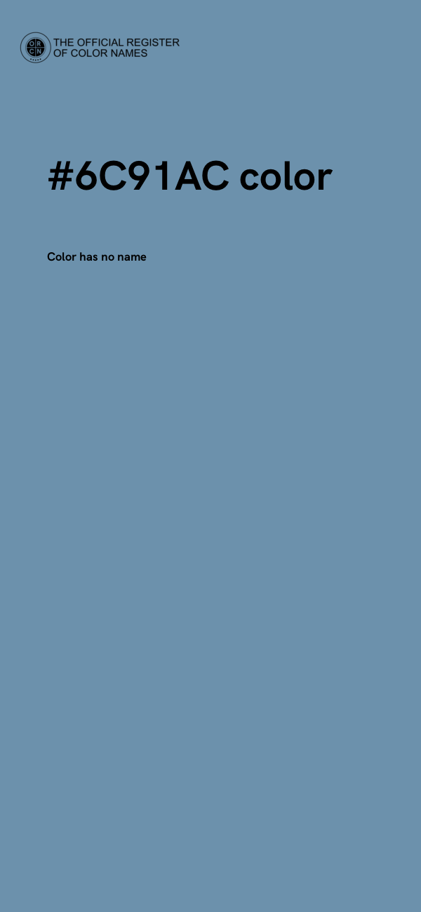 #6C91AC color image