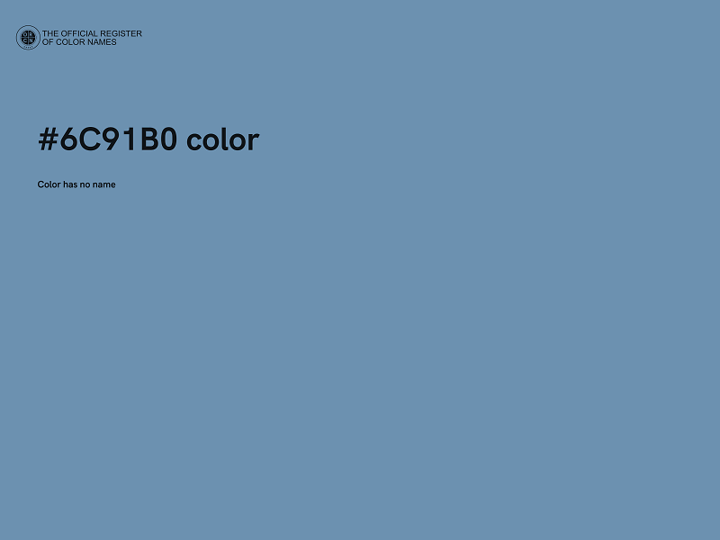 #6C91B0 color image