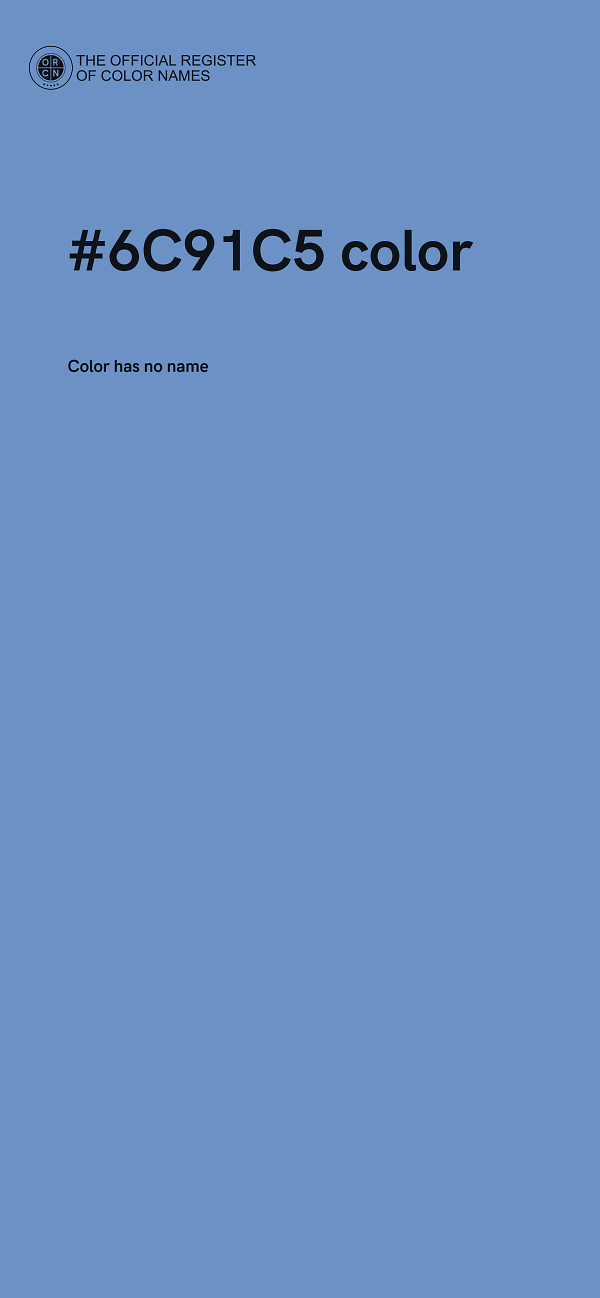 #6C91C5 color image