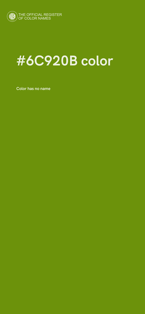#6C920B color image