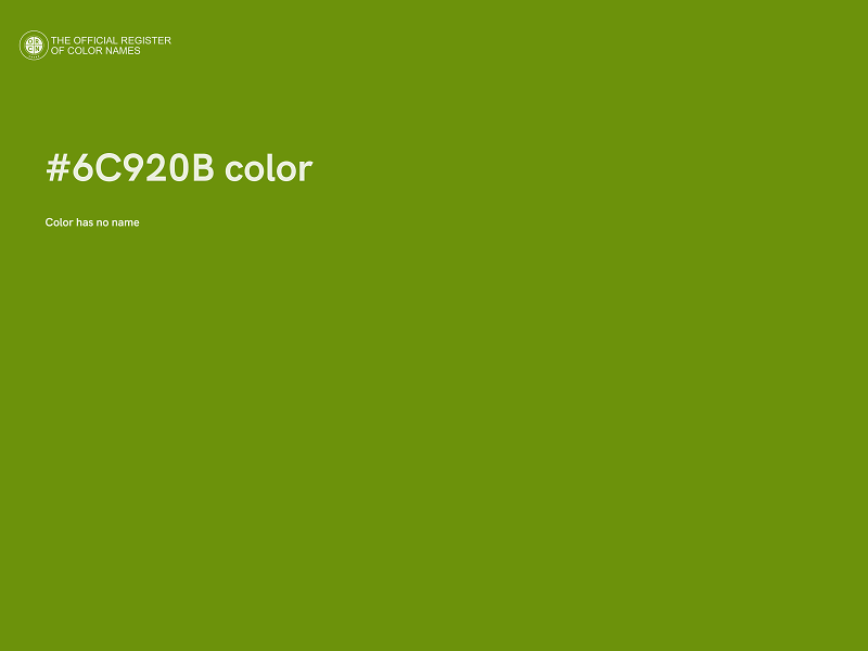 #6C920B color image