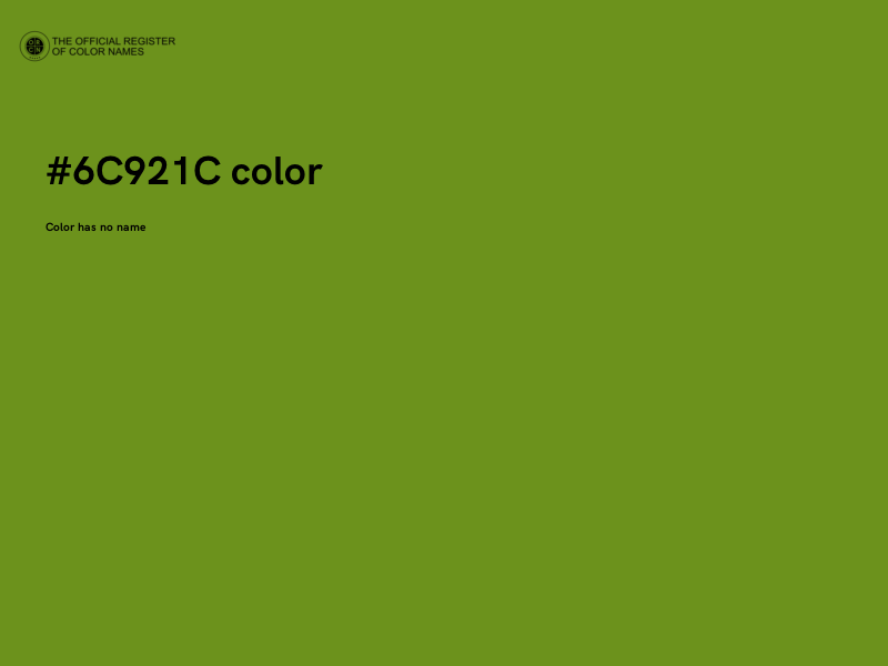 #6C921C color image