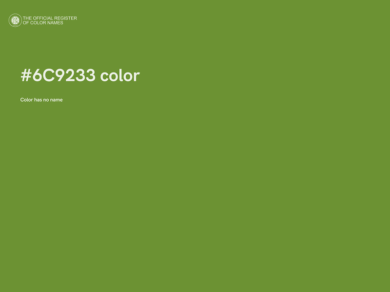 #6C9233 color image