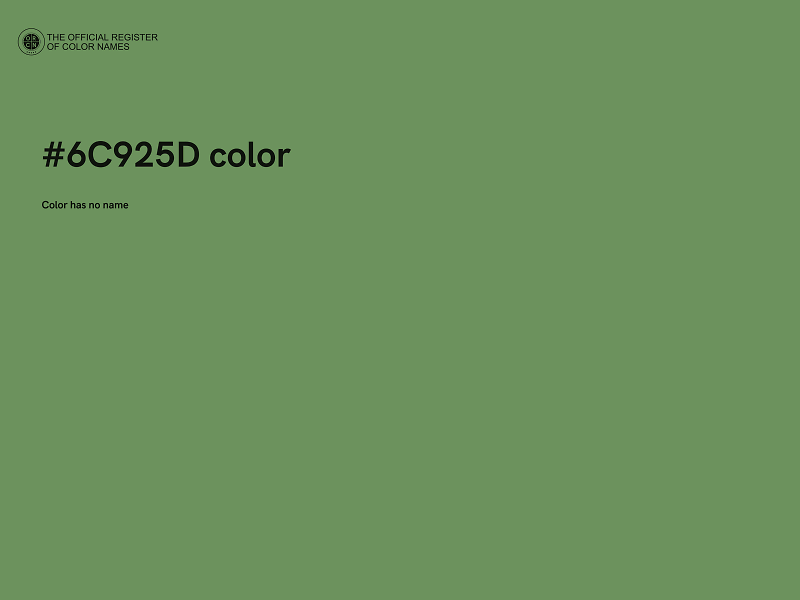 #6C925D color image