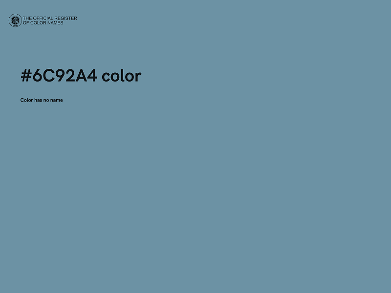 #6C92A4 color image