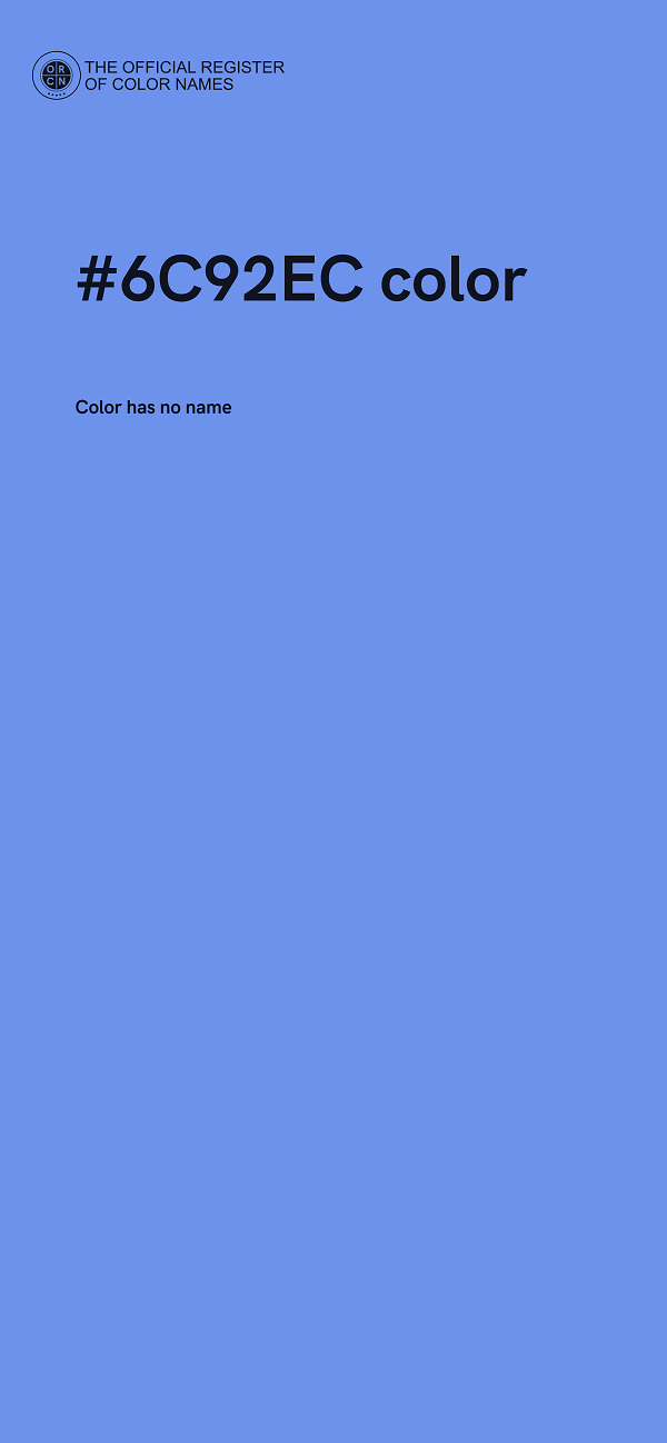 #6C92EC color image