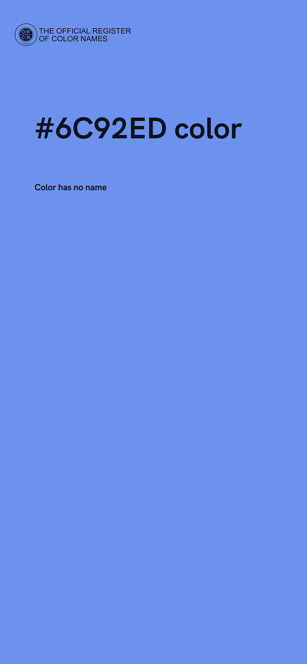 #6C92ED color image