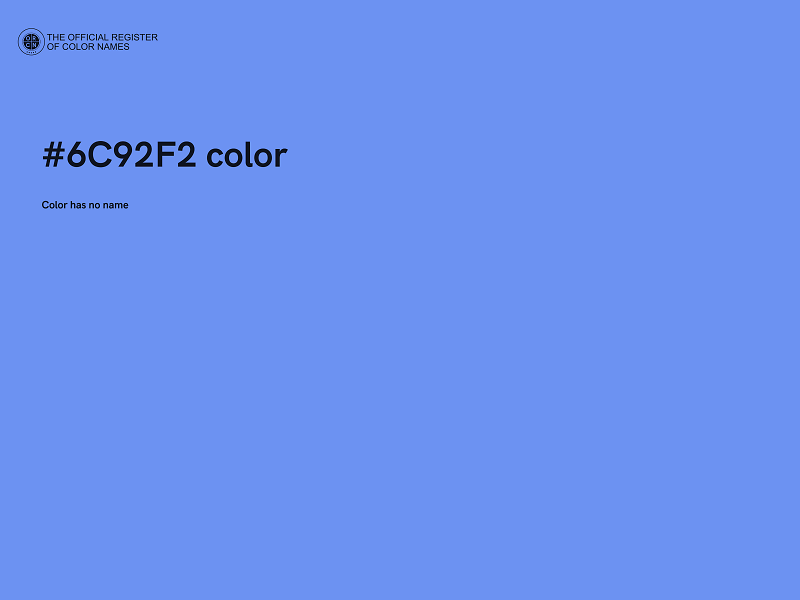 #6C92F2 color image