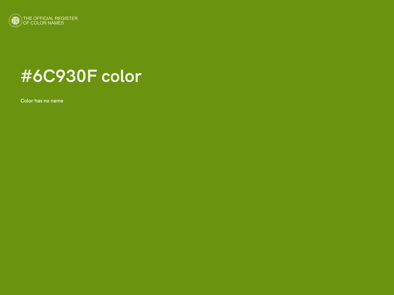 #6C930F color image
