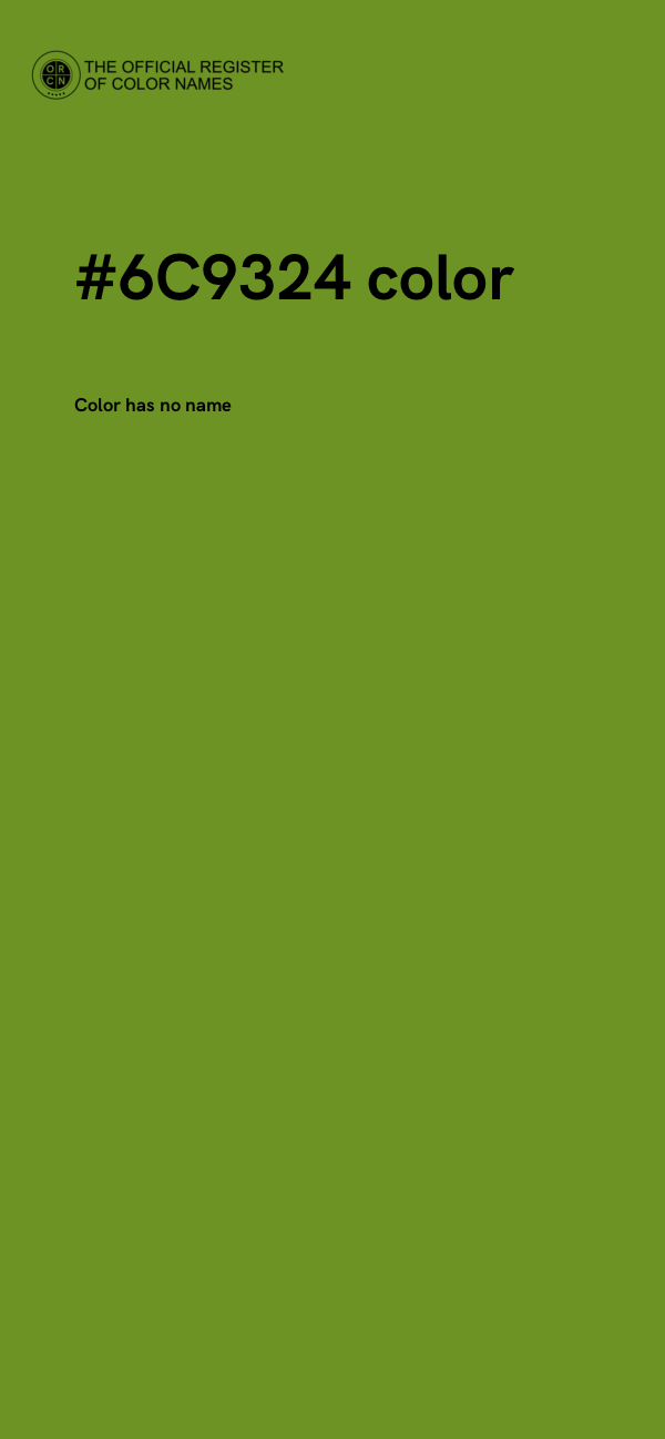 #6C9324 color image