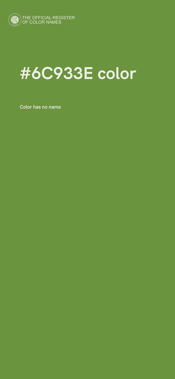 #6C933E color image