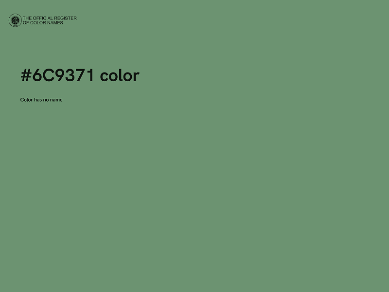 #6C9371 color image
